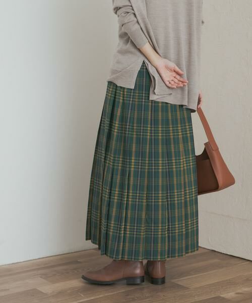 URBAN RESEARCH DOORS / アーバンリサーチ ドアーズ スカート | 『一部WEB限定カラー』チェックプリーツスカート | 詳細11