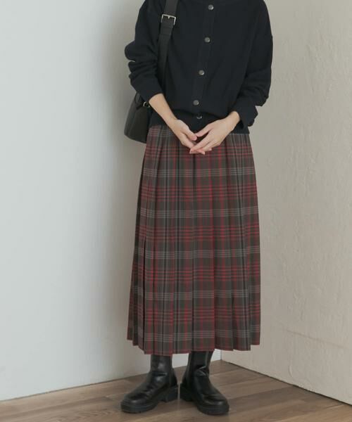 URBAN RESEARCH DOORS/アーバンリサーチ ドアーズ 『一部WEB限定カラー』チェックプリーツスカート ブラウン系その他 S URBAN RESEARCH DOORS/アーバンリサーチ ドアーズ 『一部WEB限定カラー』チェックプリーツスカート ブラウン系その他 S
