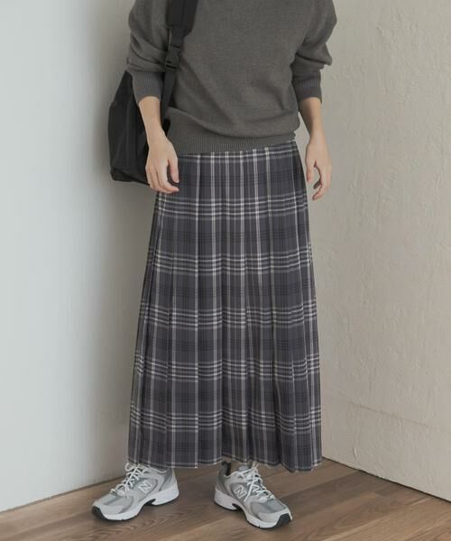 URBAN RESEARCH DOORS/アーバンリサーチ ドアーズ 『一部WEB限定カラー』チェックプリーツスカート グレー系その他 M URBAN RESEARCH DOORS/アーバンリサーチ ドアーズ 『一部WEB限定カラー』チェックプリーツスカート グレー系その他 M