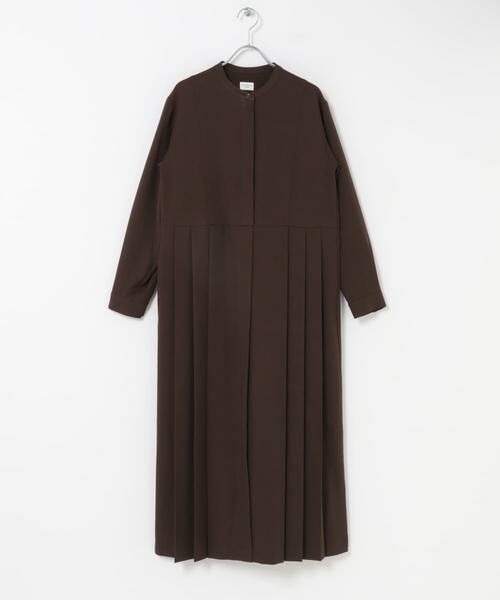 URBAN RESEARCH DOORS / アーバンリサーチ ドアーズ ワンピース | 『一部WEB限定カラー』『UR TECH SMOOTHLUXE』サイドプリーツ切替ワンピース | 詳細22