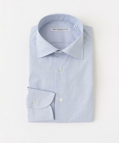 URBAN RESEARCH DOORS / アーバンリサーチ ドアーズ シャツ・ブラウス | LIFE STYLE TAILOR セミワイドチェックシャツ(ブルー系その他)