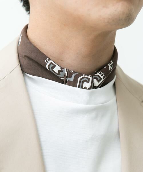 URBAN RESEARCH DOORS / アーバンリサーチ ドアーズ ハンカチ | LIFE STYLE TAILOR　コットンシルクネッカチーフ | 詳細3