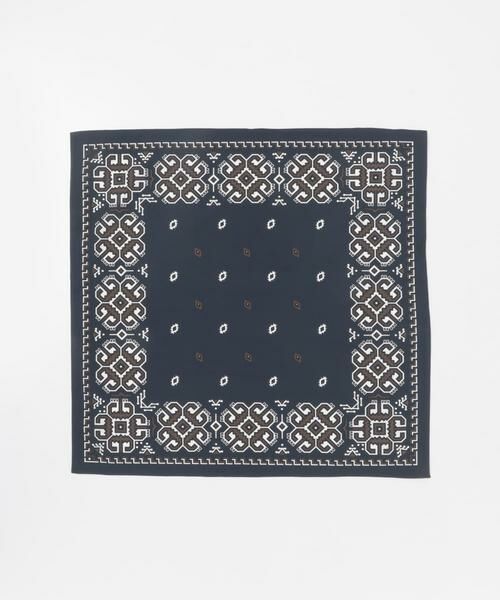 URBAN RESEARCH DOORS / アーバンリサーチ ドアーズ ハンカチ | LIFE STYLE TAILOR　コットンシルクネッカチーフ | 詳細7