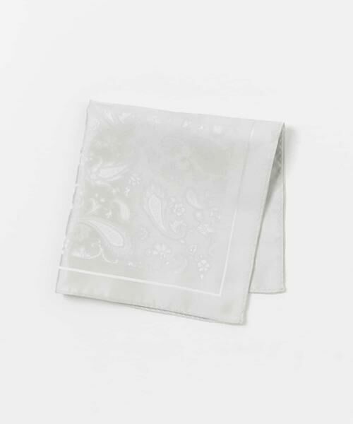 URBAN RESEARCH DOORS / アーバンリサーチ ドアーズ ハンカチ | LIFE STYLE TAILOR　シルクジャガード四面チーフ | 詳細8