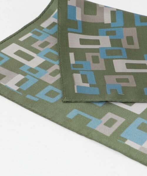 URBAN RESEARCH DOORS / アーバンリサーチ ドアーズ ハンカチ | LIFE STYLE TAILOR　シルクプリントチーフ | 詳細2