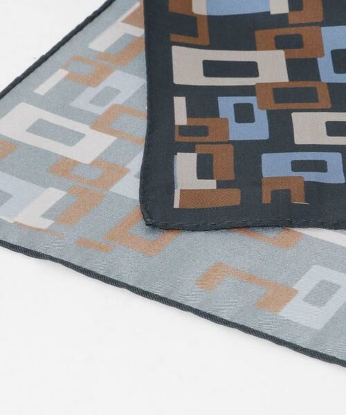 URBAN RESEARCH DOORS / アーバンリサーチ ドアーズ ハンカチ | LIFE STYLE TAILOR　シルクプリントチーフ | 詳細8