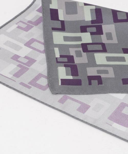 URBAN RESEARCH DOORS / アーバンリサーチ ドアーズ ハンカチ | LIFE STYLE TAILOR　シルクプリントチーフ | 詳細10