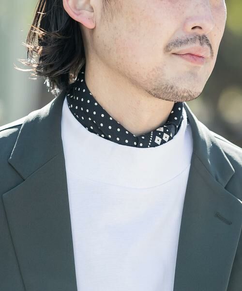 URBAN RESEARCH DOORS / アーバンリサーチ ドアーズ ハンカチ | LIFE STYLE TAILOR　コットンシルクドット柄ネッカチーフ | 詳細7