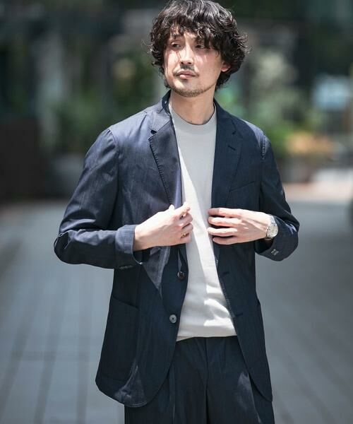 URBAN RESEARCH DOORS / アーバンリサーチ ドアーズ その他アウター | 『イージーケア』LIFE STYLE TAILOR　インディゴライクイージージャケット | 詳細2