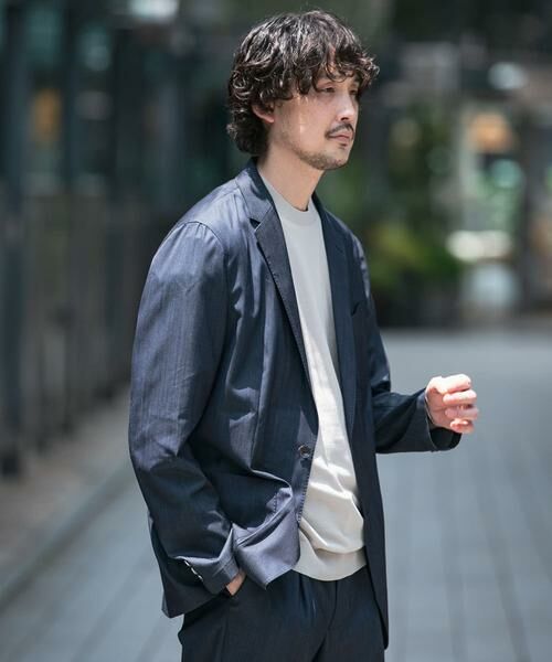 URBAN RESEARCH DOORS / アーバンリサーチ ドアーズ その他アウター | 『イージーケア』LIFE STYLE TAILOR　インディゴライクイージージャケット | 詳細3