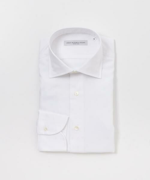 URBAN RESEARCH DOORS/アーバンリサーチ ドアーズ 『イージーケア』LIFE STYLE TAILOR セミワイド無地ツイルシャツ ホワイト 41 URBAN RESEARCH DOORS/アーバンリサーチ ドアーズ 『イージーケア』LIFE STYLE TAILOR セミワイド無地ツイルシャツ ホワイト 41
