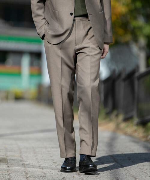 URBAN RESEARCH DOORS / アーバンリサーチ ドアーズ スラックス・ドレスパンツ | 『イージーケア』LIFE STYLE TAILOR　ブラッシュドウールライクコンフォータブルパンツ | 詳細1