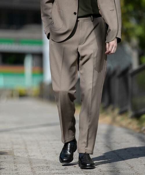 URBAN RESEARCH DOORS / アーバンリサーチ ドアーズ スラックス・ドレスパンツ | 『イージーケア』LIFE STYLE TAILOR　ブラッシュドウールライクコンフォータブルパンツ | 詳細2