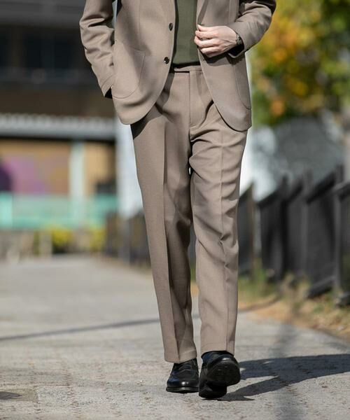 URBAN RESEARCH DOORS / アーバンリサーチ ドアーズ スラックス・ドレスパンツ | 『イージーケア』LIFE STYLE TAILOR　ブラッシュドウールライクコンフォータブルパンツ | 詳細3
