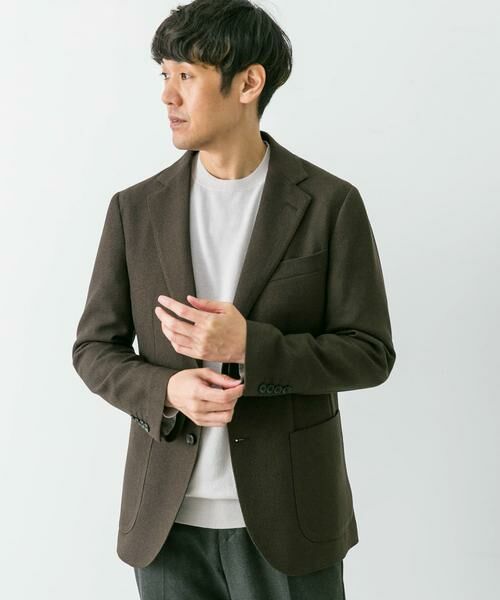 URBAN RESEARCH DOORS / アーバンリサーチ ドアーズ テーラードジャケット | 『イージーケア』LIFE STYLE TAILOR　バーズアイストレッチジャケット | 詳細1