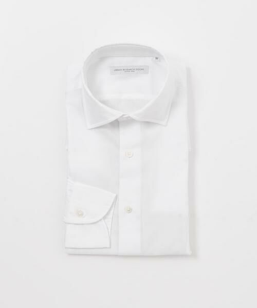URBAN RESEARCH DOORS/アーバンリサーチ ドアーズ LIFE STYLE TAILOR セミワイドツイルシャツ ホワイト 43 URBAN RESEARCH DOORS/アーバンリサーチ ドアーズ LIFE STYLE TAILOR セミワイドツイルシャツ ホワイト 43