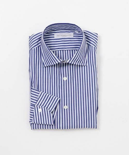 URBAN RESEARCH DOORS / アーバンリサーチ ドアーズ シャツ・ブラウス | LIFE STYLE TAILOR セミワイドストライプシャツ(ブルー系その他)