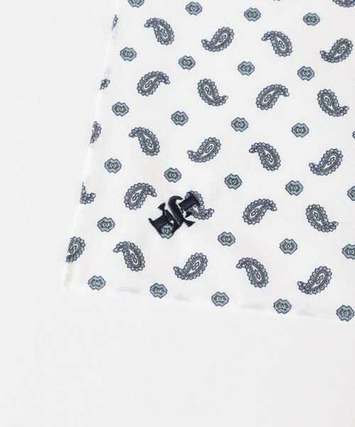 URBAN RESEARCH DOORS / アーバンリサーチ ドアーズ ハンカチ | LIFE STYLE TAILOR　ペイズリー柄コットンハンカチ | 詳細7