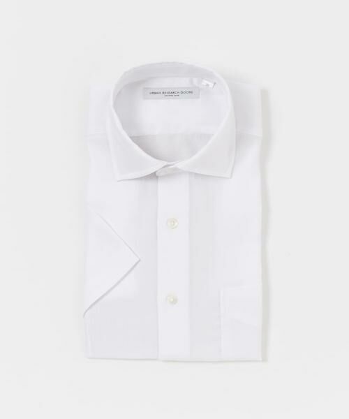 URBAN RESEARCH DOORS / アーバンリサーチ ドアーズ シャツ・ブラウス | LIFE STYLE TAILOR セミワイド半袖シャツ(ホワイト)