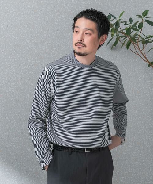 URBAN RESEARCH DOORS / アーバンリサーチ ドアーズ シャツ・ブラウス | 『抗菌/防臭』LIFE STYLE TAILOR　シルケットポンチストレッチ長袖Tシャツ | 詳細1