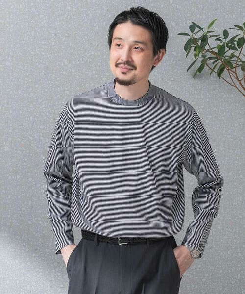 URBAN RESEARCH DOORS / アーバンリサーチ ドアーズ シャツ・ブラウス | 『抗菌/防臭』LIFE STYLE TAILOR　シルケットポンチストレッチ長袖Tシャツ | 詳細2