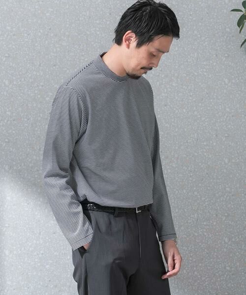 URBAN RESEARCH DOORS / アーバンリサーチ ドアーズ シャツ・ブラウス | 『抗菌/防臭』LIFE STYLE TAILOR　シルケットポンチストレッチ長袖Tシャツ | 詳細5