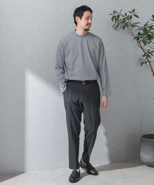 URBAN RESEARCH DOORS / アーバンリサーチ ドアーズ シャツ・ブラウス | 『抗菌/防臭』LIFE STYLE TAILOR　シルケットポンチストレッチ長袖Tシャツ | 詳細7