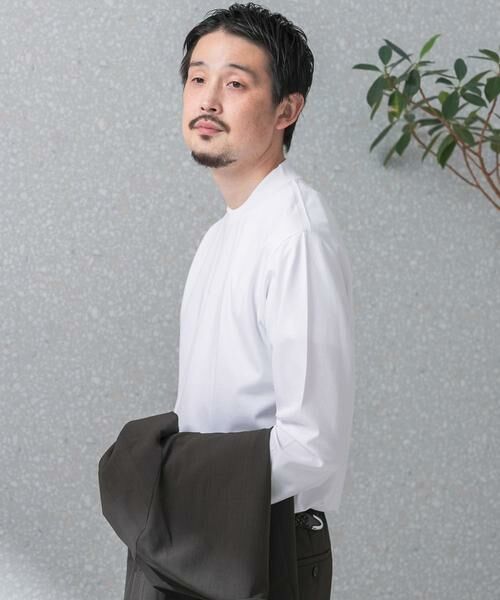 URBAN RESEARCH DOORS / アーバンリサーチ ドアーズ シャツ・ブラウス | 『抗菌/防臭』LIFE STYLE TAILOR　シルケットポンチストレッチ長袖Tシャツ | 詳細15