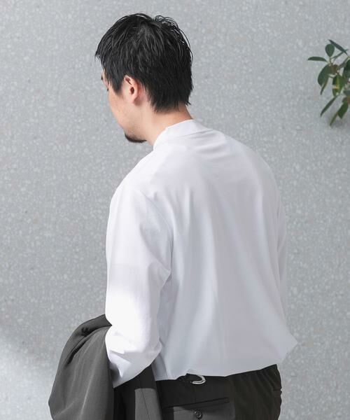 URBAN RESEARCH DOORS / アーバンリサーチ ドアーズ シャツ・ブラウス | 『抗菌/防臭』LIFE STYLE TAILOR　シルケットポンチストレッチ長袖Tシャツ | 詳細16