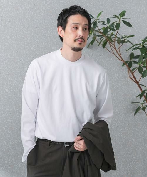 URBAN RESEARCH DOORS / アーバンリサーチ ドアーズ シャツ・ブラウス | 『抗菌/防臭』LIFE STYLE TAILOR　シルケットポンチストレッチ長袖Tシャツ | 詳細18