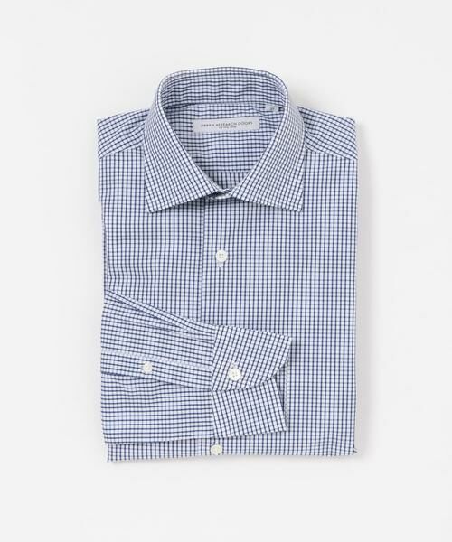 URBAN RESEARCH DOORS / アーバンリサーチ ドアーズ シャツ・ブラウス | 『イージーケア』LIFE STYLE TAILOR セミワイドチェックシャツ(ブルー系その他)