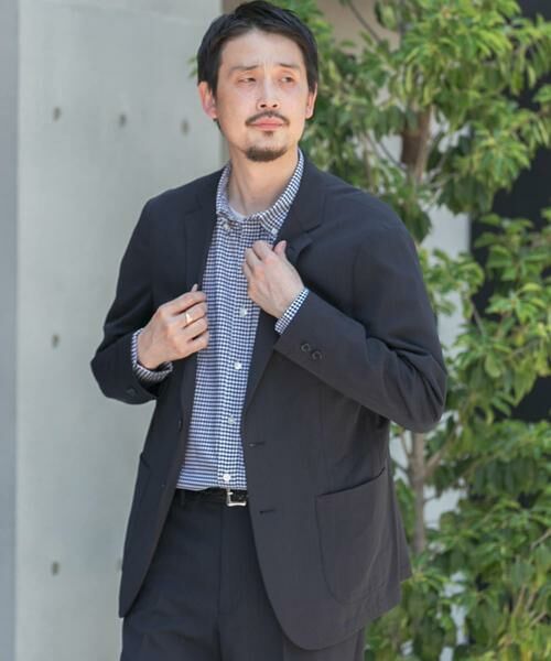 URBAN RESEARCH DOORS/アーバンリサーチ ドアーズ 『洗濯可/防シワ』LIFE STYLE TAILOR カルゼストレッチコンフォータブルジャケット ネイビー S URBAN RESEARCH DOORS/アーバンリサーチ ドアーズ 『洗濯可/防シワ』LIFE STYLE TAILOR カルゼストレッチコンフォータブルジャケット ネイビー S