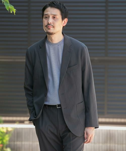 URBAN RESEARCH DOORS/アーバンリサーチ ドアーズ 『洗濯可/防シワ』LIFE STYLE TAILOR カルゼストレッチコンフォータブルジャケット グレー L URBAN RESEARCH DOORS/アーバンリサーチ ドアーズ 『洗濯可/防シワ』LIFE STYLE TAILOR カルゼストレッチコンフォータブルジャケット グレー L