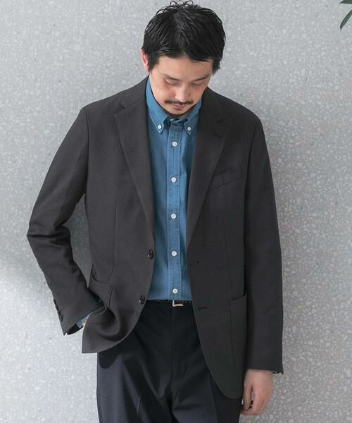 URBAN RESEARCH DOORS/アーバンリサーチ ドアーズ 『洗濯可/防シワ』LIFE STYLE TAILOR TRABESTグレンチェックジャケット グレー系その他 44 URBAN RESEARCH DOORS/アーバンリサーチ ドアーズ 『洗濯可/防シワ』LIFE STYLE TAILOR TRABESTグレンチェックジャケット グレー系その他 44
