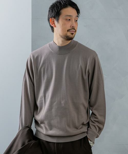 URBAN RESEARCH DOORS / アーバンリサーチ ドアーズ シャツ・ブラウス | LIFE STYLE TAILOR　マシンウォッシャブルハイゲージモックニット | 詳細1