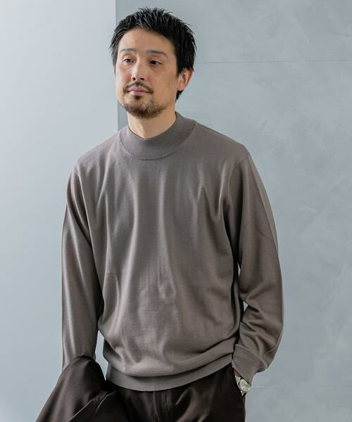 URBAN RESEARCH DOORS / アーバンリサーチ ドアーズ シャツ・ブラウス | LIFE STYLE TAILOR　マシンウォッシャブルハイゲージモックニット | 詳細2