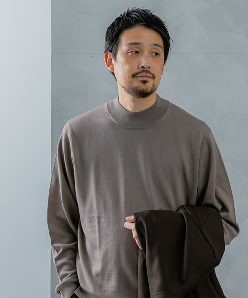 URBAN RESEARCH DOORS / アーバンリサーチ ドアーズ シャツ・ブラウス | LIFE STYLE TAILOR　マシンウォッシャブルハイゲージモックニット | 詳細4