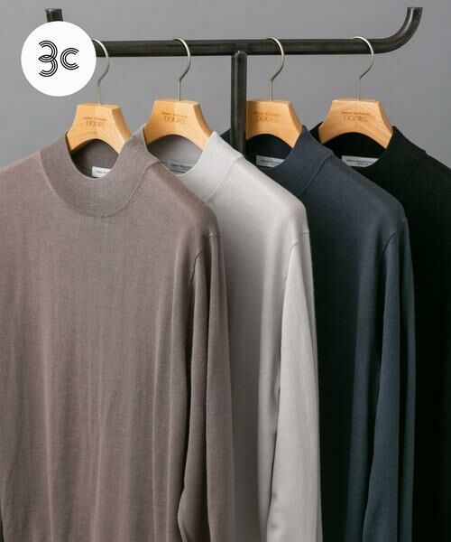 URBAN RESEARCH DOORS / アーバンリサーチ ドアーズ シャツ・ブラウス | LIFE STYLE TAILOR　マシンウォッシャブルハイゲージモックニット | 詳細7