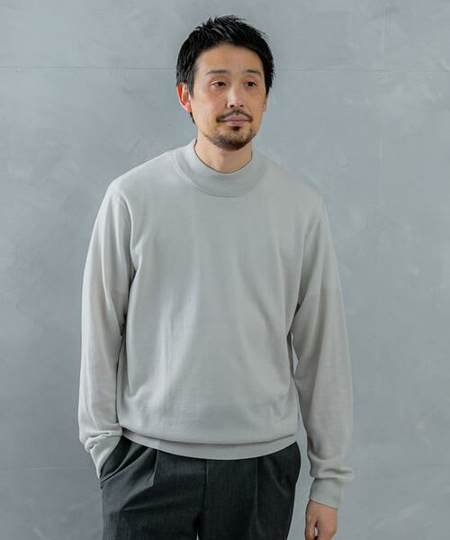 URBAN RESEARCH DOORS / アーバンリサーチ ドアーズ シャツ・ブラウス | LIFE STYLE TAILOR　マシンウォッシャブルハイゲージモックニット | 詳細10