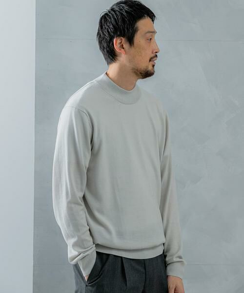 URBAN RESEARCH DOORS / アーバンリサーチ ドアーズ シャツ・ブラウス | LIFE STYLE TAILOR　マシンウォッシャブルハイゲージモックニット | 詳細11