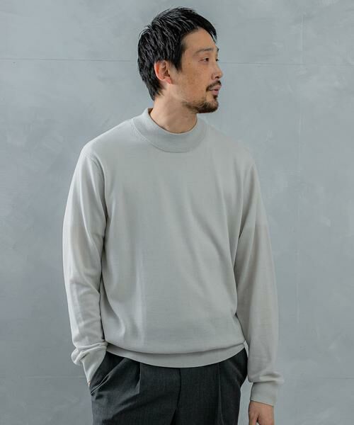 URBAN RESEARCH DOORS / アーバンリサーチ ドアーズ シャツ・ブラウス | LIFE STYLE TAILOR　マシンウォッシャブルハイゲージモックニット | 詳細12