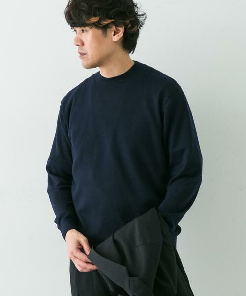 URBAN RESEARCH DOORS / アーバンリサーチ ドアーズ シャツ・ブラウス | LIFE STYLE TAILOR　マシンウォッシャブルクルーネックニット | 詳細1