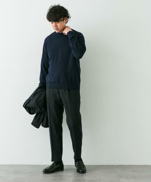 URBAN RESEARCH DOORS / アーバンリサーチ ドアーズ シャツ・ブラウス | LIFE STYLE TAILOR　マシンウォッシャブルクルーネックニット | 詳細6