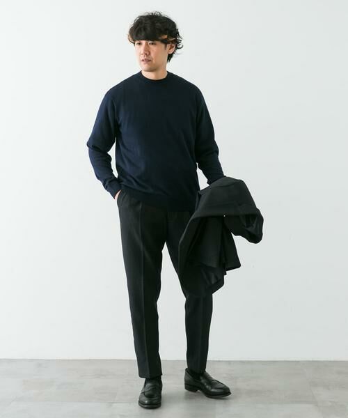URBAN RESEARCH DOORS / アーバンリサーチ ドアーズ シャツ・ブラウス | LIFE STYLE TAILOR　マシンウォッシャブルクルーネックニット | 詳細7