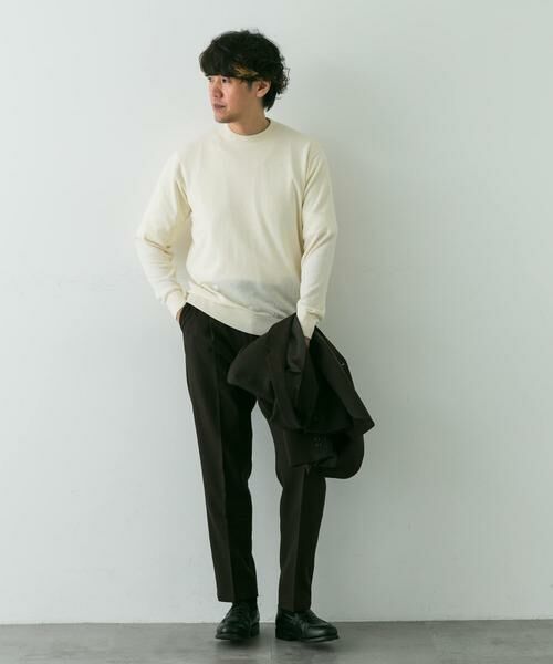 URBAN RESEARCH DOORS / アーバンリサーチ ドアーズ シャツ・ブラウス | LIFE STYLE TAILOR　マシンウォッシャブルクルーネックニット | 詳細18