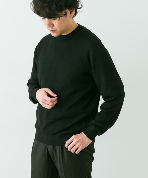 URBAN RESEARCH DOORS / アーバンリサーチ ドアーズ シャツ・ブラウス | LIFE STYLE TAILOR　マシンウォッシャブルクルーネックニット | 詳細25