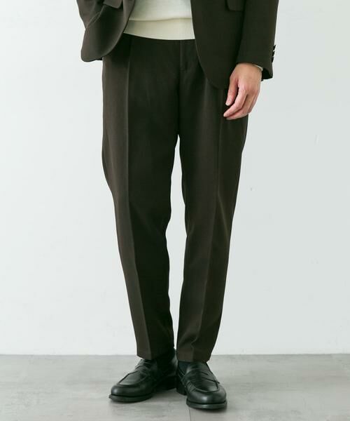 URBAN RESEARCH DOORS / アーバンリサーチ ドアーズ スラックス・ドレスパンツ | LIFE STYLE TAILOR ウールライクソフトツイルストレッチパンツ | 詳細5