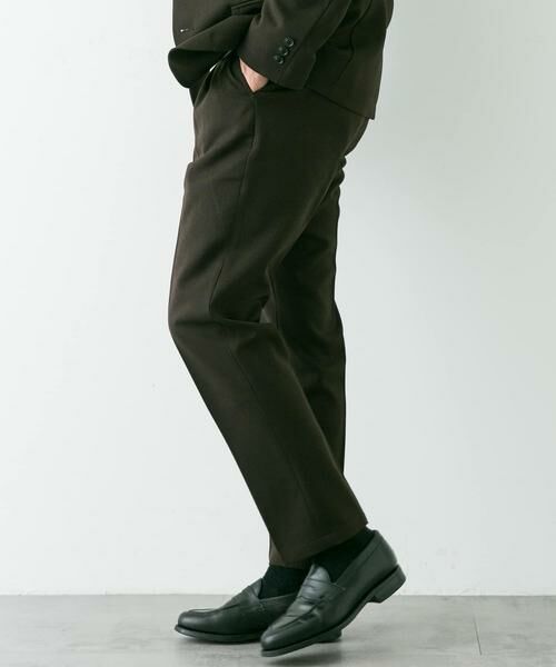 URBAN RESEARCH DOORS / アーバンリサーチ ドアーズ スラックス・ドレスパンツ | LIFE STYLE TAILOR ウールライクソフトツイルストレッチパンツ | 詳細7