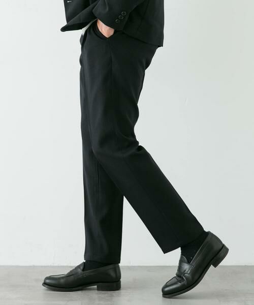 URBAN RESEARCH DOORS / アーバンリサーチ ドアーズ スラックス・ドレスパンツ | LIFE STYLE TAILOR ウールライクソフトツイルストレッチパンツ | 詳細15