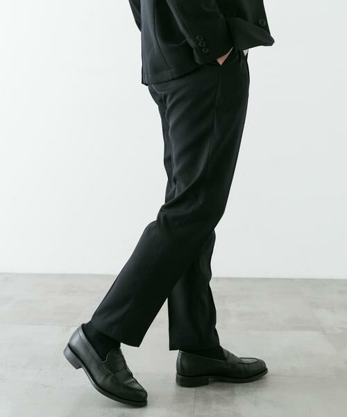 URBAN RESEARCH DOORS / アーバンリサーチ ドアーズ スラックス・ドレスパンツ | LIFE STYLE TAILOR ウールライクソフトツイルストレッチパンツ | 詳細16